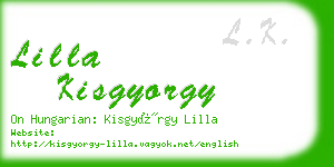 lilla kisgyorgy business card